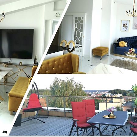 Апартаменти Luxury Penthouse With Large Terrace & Panoramic Old Town View Аеропорт Вільнюс Екстер'єр фото