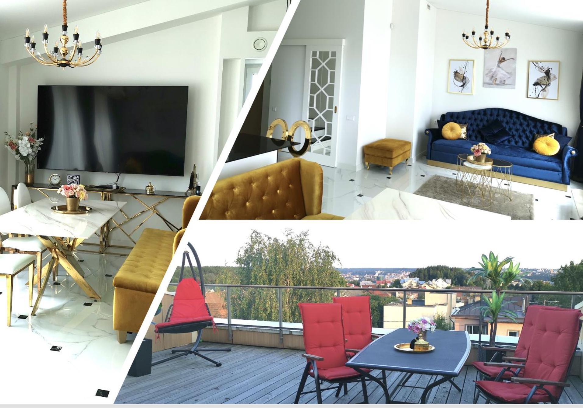 Апартаменти Luxury Penthouse With Large Terrace & Panoramic Old Town View Аеропорт Вільнюс Екстер'єр фото